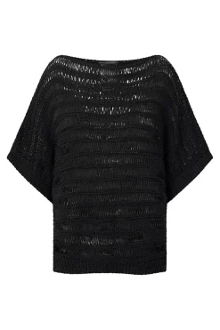 Sale Elsewhere Fashion Bisho Knit-Black