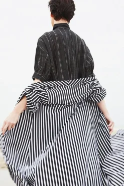Hot Elsewhere Fashion Bizana Cardigan-Black-Offwhite