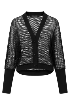 Cheap Elsewhere Fashion Breathing Cardigan-Black
