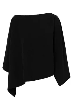 Fashion Elsewhere Fashion Burgas Twill Sweater-Black