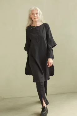 Hot Elsewhere Fashion Ceres Tunic-Black