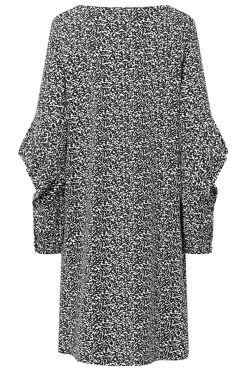 Fashion Elsewhere Fashion Deva Print Tunic-Black-Offwhite