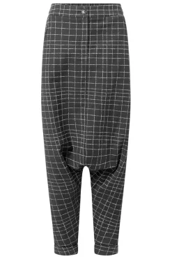 Cheap Elsewhere Fashion Eldorado Trousers-Black-Offwhite