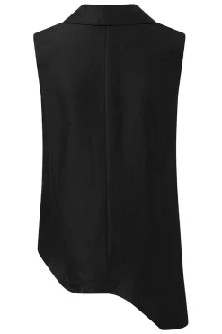 New Elsewhere Fashion Evander Waistcoat-Black