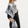 Flash Sale Elsewhere Fashion Finger Print Scarf-Slate
