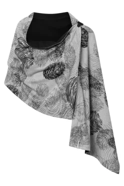 Flash Sale Elsewhere Fashion Finger Print Scarf-Slate