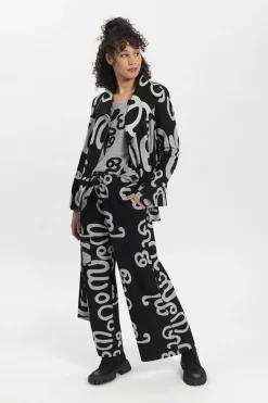 Hot Elsewhere Fashion Granja Trousers-Black