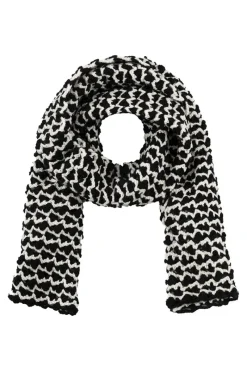 New Elsewhere Fashion Guelph Scarf-Black-Offwhite