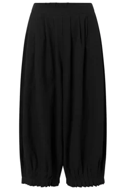 Clearance Elsewhere Fashion Hamina Linen Trousers-Black