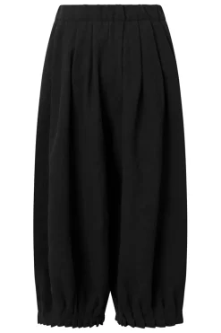 Clearance Elsewhere Fashion Hamina Linen Trousers-Black