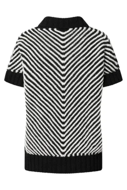 Flash Sale Elsewhere Fashion Handknitted Top-Black-White