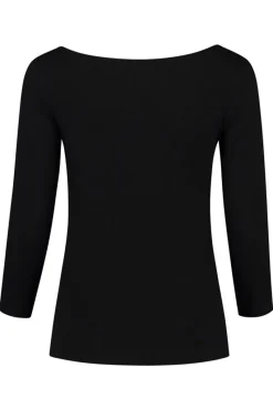 Cheap Elsewhere Fashion Holly Basic Top Jersey-Black