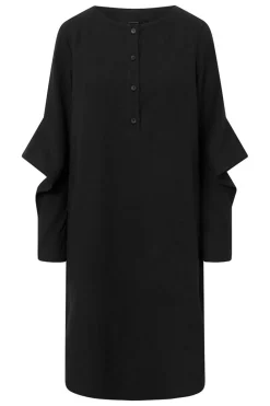Discount Elsewhere Fashion Imatra Linen Tunic-Black