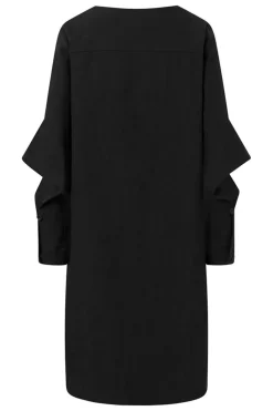 Discount Elsewhere Fashion Imatra Linen Tunic-Black