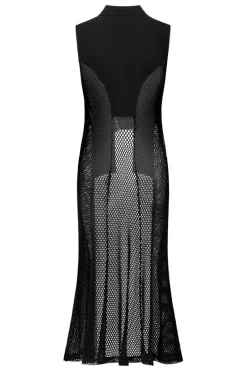 Outlet Elsewhere Fashion Long Gilet-Black