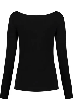 Cheap Elsewhere Fashion Maxima Basic Top-Black