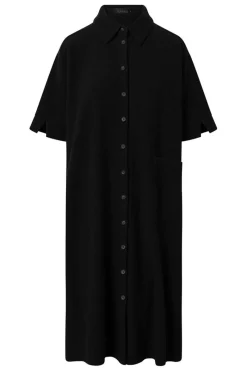 Best Elsewhere Fashion Oradea Twill Shirt Dress-Black