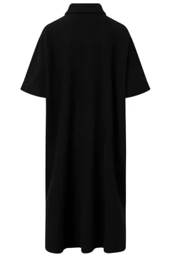 Best Elsewhere Fashion Oradea Twill Shirt Dress-Black