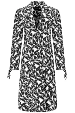 Fashion Elsewhere Fashion Oshawa Blazer-Black-Offwhite