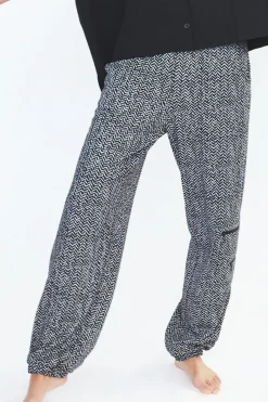 Sale Elsewhere Fashion Pocket Trousers-Black-Gray