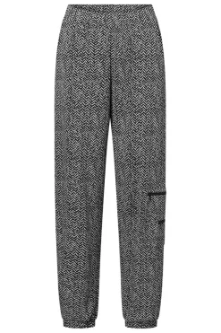 Sale Elsewhere Fashion Pocket Trousers-Black-Gray