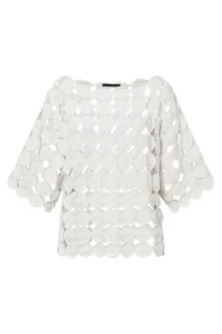 Flash Sale Elsewhere Fashion Reghin Crochet Top-White